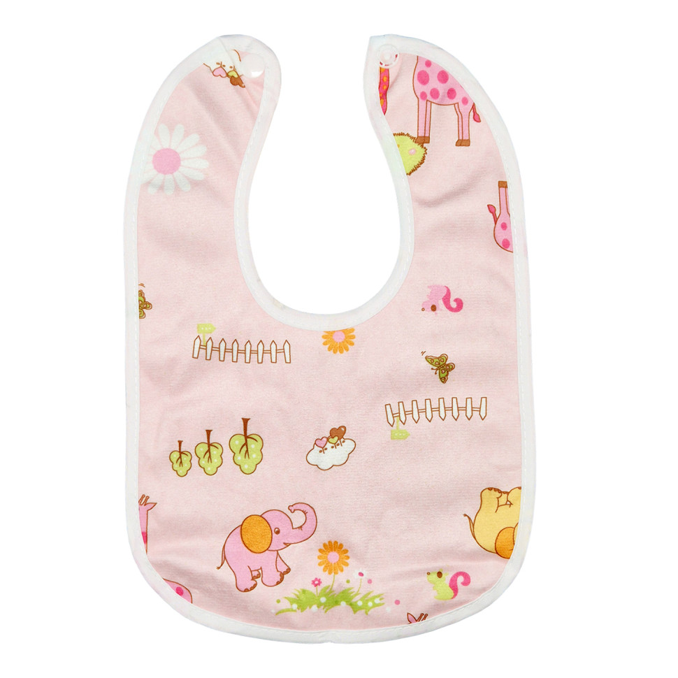 Дитячий слинявчик тканинний MGZ-0600(Pink) на кнопці — фото 5