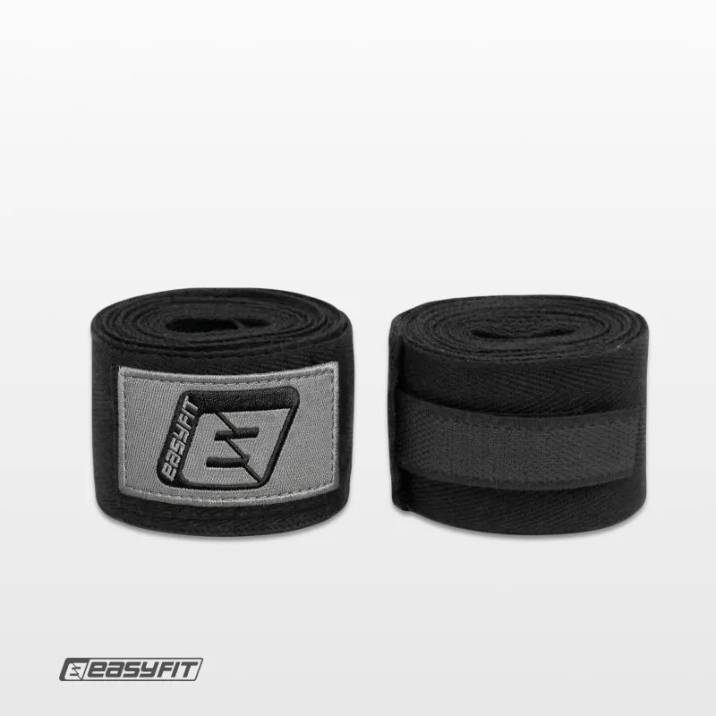 Бинти для боксу EF-0374-25-bk, Classic Wrap, чорний 2,5 м — фото 2
