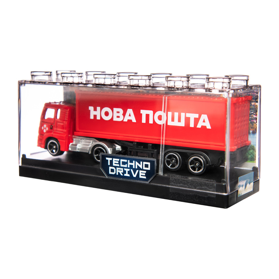 Автомодель колекційна Фура "Нова Пошта" TechnoDrive 250416CG масштаб 1:64 — фото 10