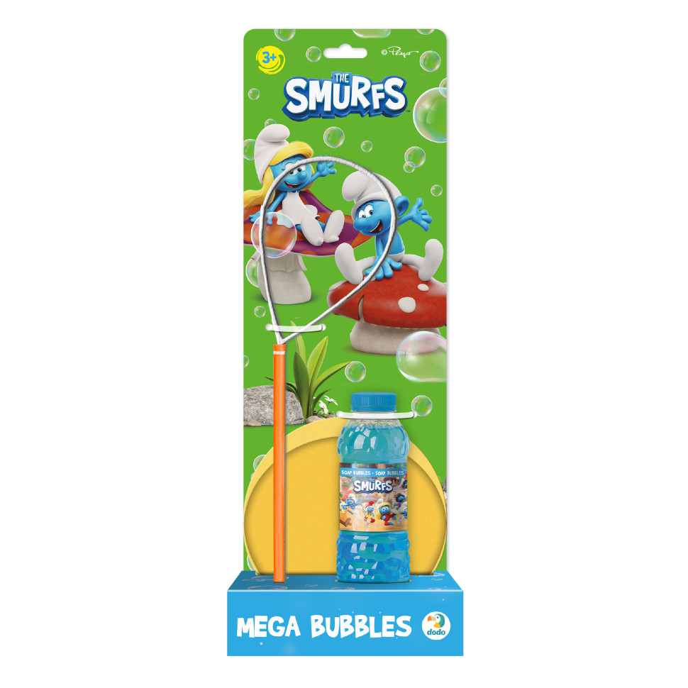 Мыльные пузыри "Mega Bubbles с тарелкой The Smurfs" 200637 объем 450 мл — фото 3