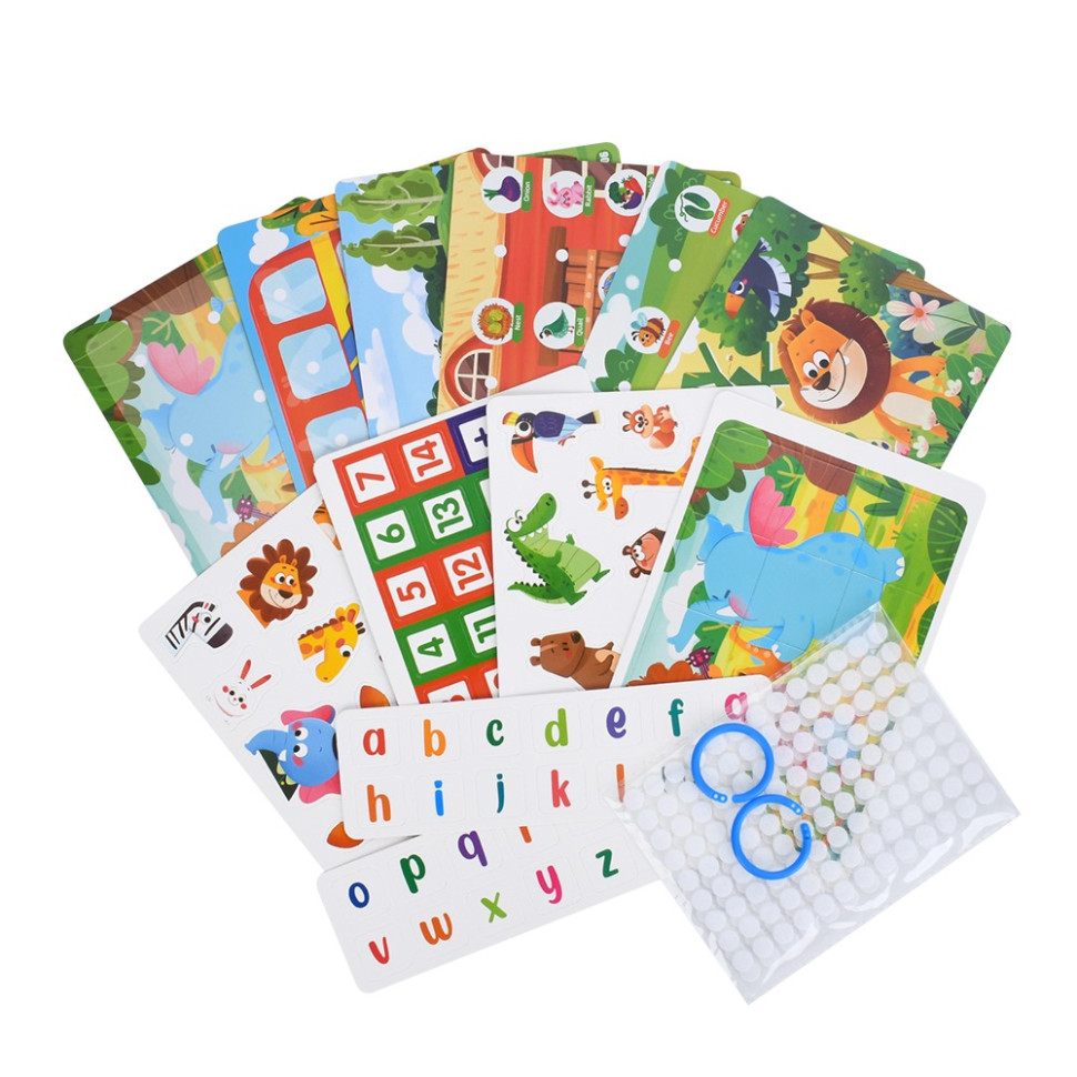 Мягкая развивающая игрушка-книжечка "Busybook" YB-501-502-503-1 — фото 2