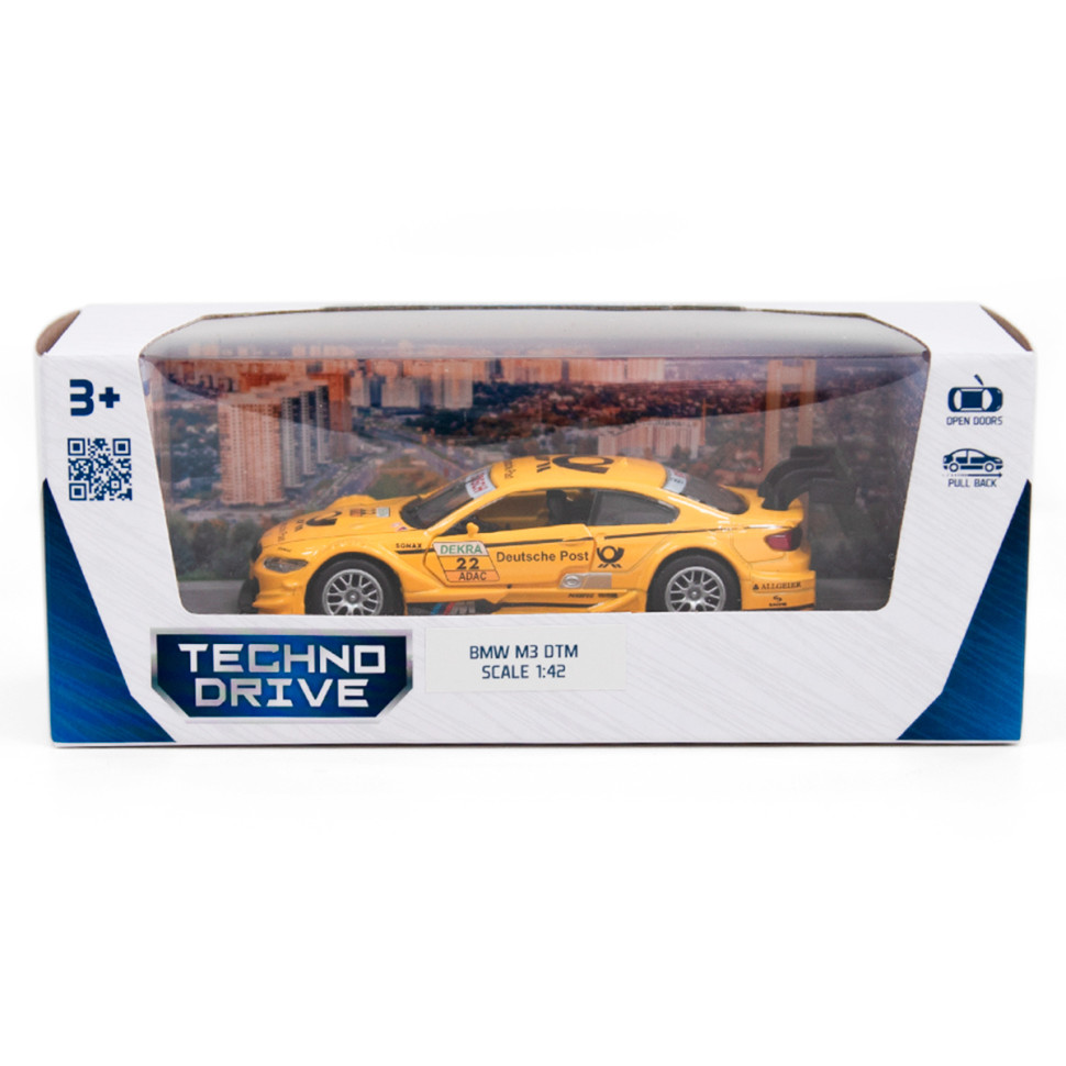 Дитяча автомодель BMW M3 DTM TechnoDrive 250257 жовтий — фото 10