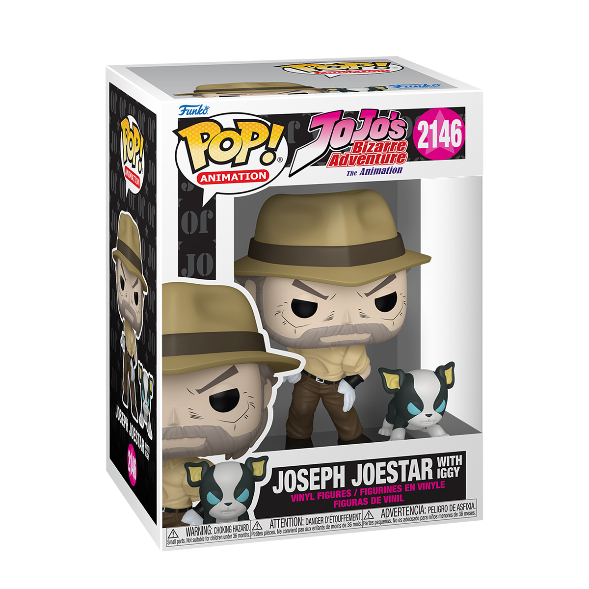 Набір фігурок Funko POP! серії "JoJo's Bizarre Adventure" - Джозеф Та Іггі