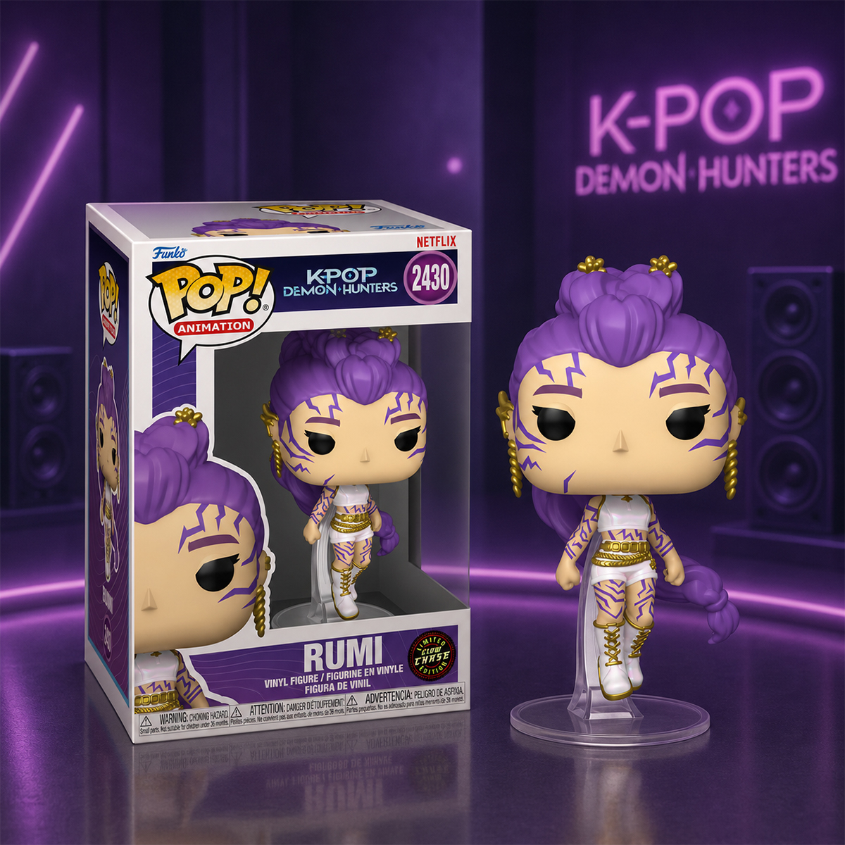 Ігрова фігурка Funko POP! серії "Кейпоп-мисливиці на демонів" S2 - Румі (W/CH) (GW) — фото 4