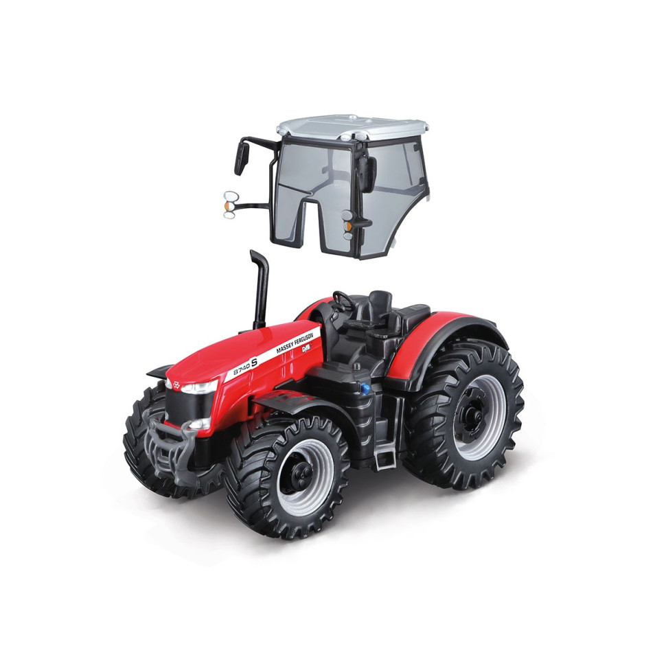 Детская игрушка Трактор Massey Ferguson 8740S Bburago 18-31613, 10 см — фото 4