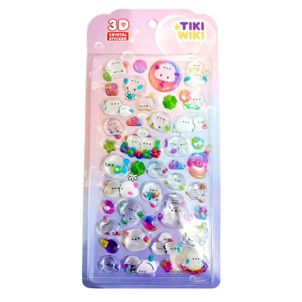 Набір 3D-наліпок "Тікі казка" Tiki Wiki 25ESE009-02 серії Crystal