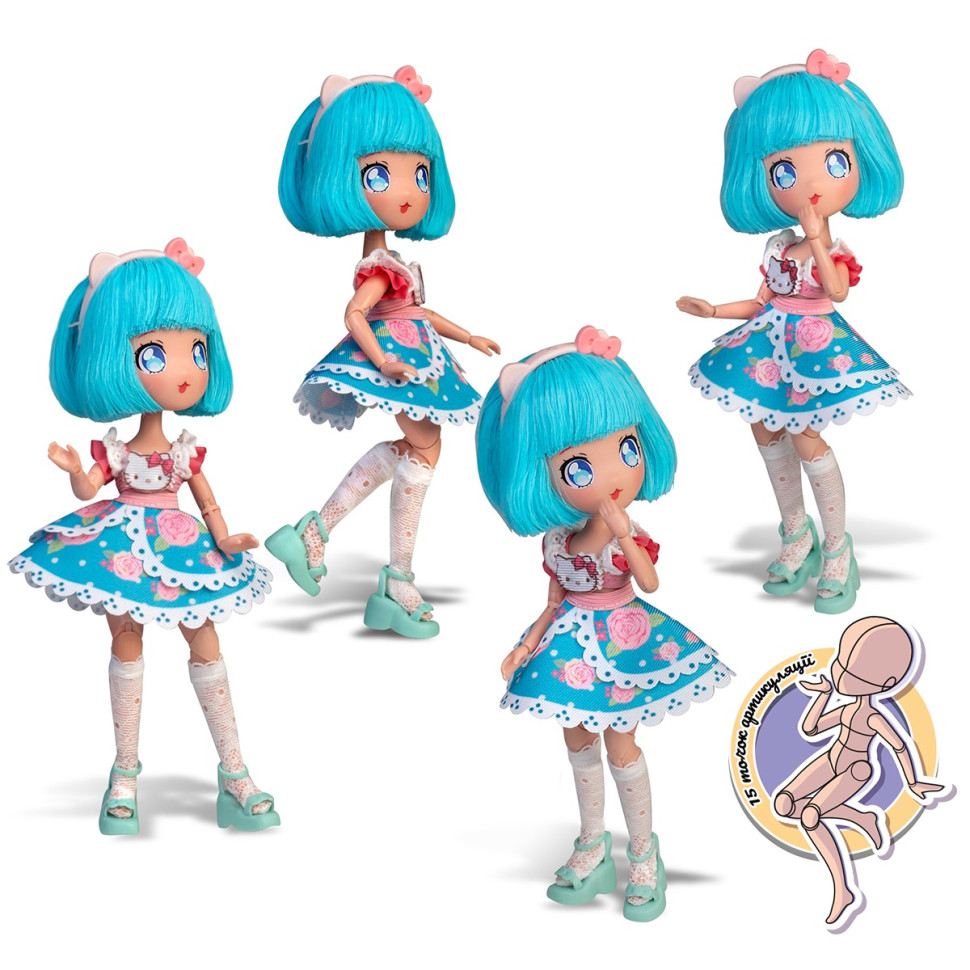 Дитяча лялька "Красуня Пінк" 4SF Manga Dolls HKTF0300 серії "Hello Kitty" — фото 8