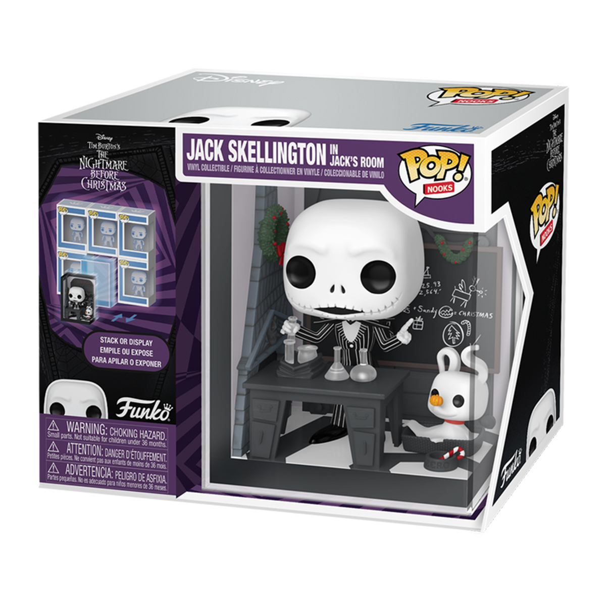 Игровая фигурка Funko POP! Nooks серии "Кошмар перед Рождеством" - Комната Джека Скеллингтона