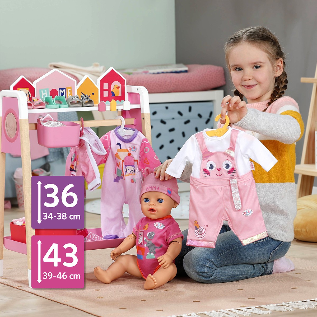 Ігровий набір BABY born – Стильна Стійка Для Одягу — фото 3