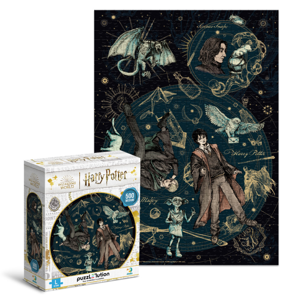 Пазл классический "Harry Potter. Преданный. Легенда. Гордый" 200508, 500 элементов — фото 2