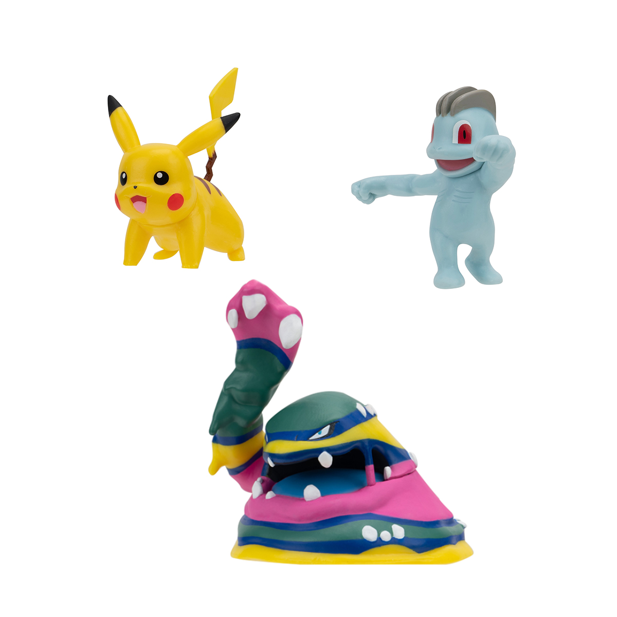 Набір ігрових фігурок Pokemon W19 - Мачоп, Пікачу, Алола Мак — фото 3