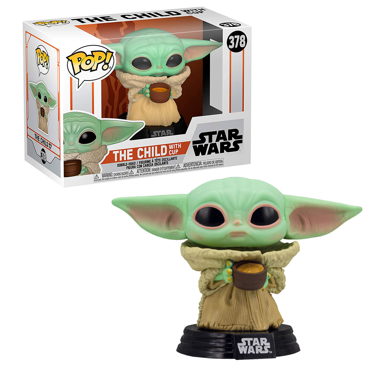 Игровая фигурка Funko POP! cерии "Мандалорец" Малыш с Чашкой — фото 7