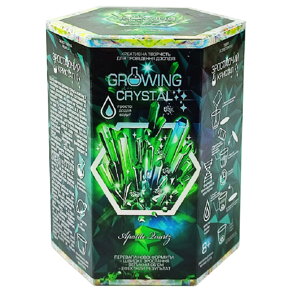Ігровий набір для вирощування кристалів GRK-01 GROWING CRYSTAL Апатит