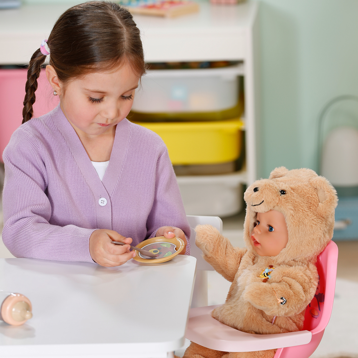 Кукла BABY born – Эмма в Костюме Мишки (43 cm, с аксессуарами) — фото 5
