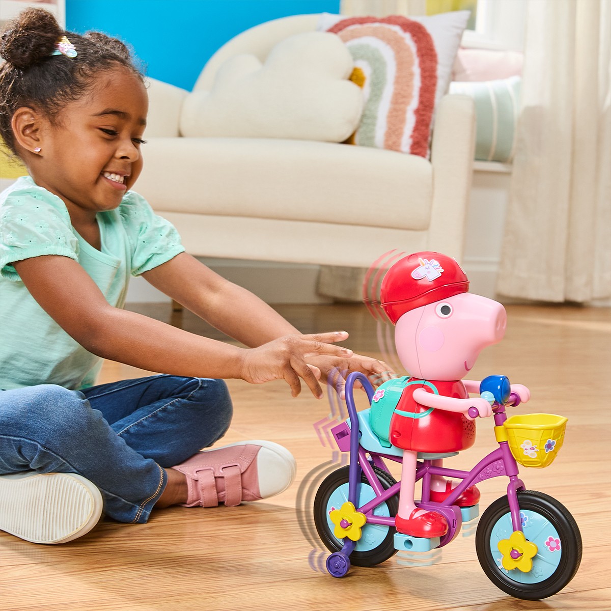 Інтерактивний ігровий набір Peppa Figurines – Пеппа На Велосипеді — фото 10