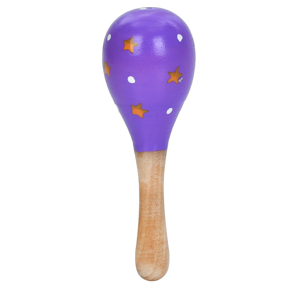 Дерев'яна дитяча іграшка "Маракас" MD 2192(Violet) 11,5 см