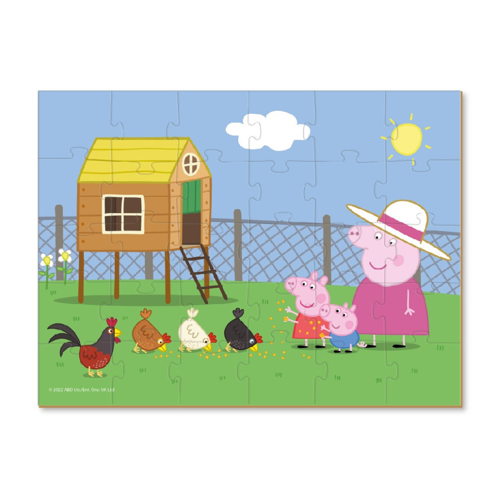 Детский пазл "Peppa Pig: Курятник" 200301, 30 элементов — фото 2