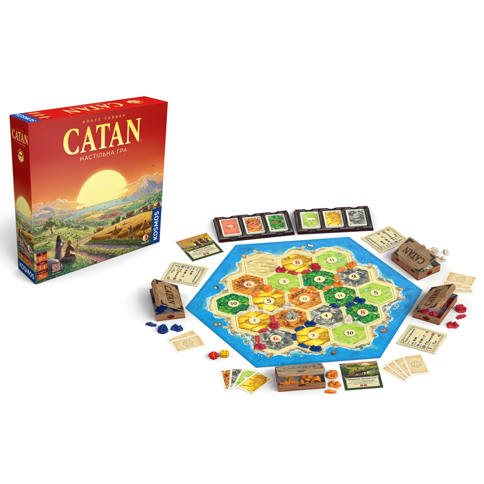 Стратегічна настільна гра CATAN R100UA від 10 років, 3-4 гравця — фото 3