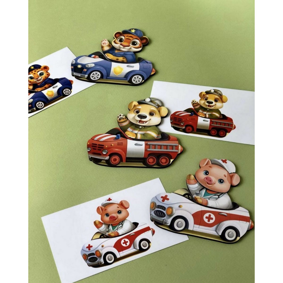 Настольная игра "Веселые водители" Ubumblebees (ПСФ080) PSF080 с карточками — фото 7