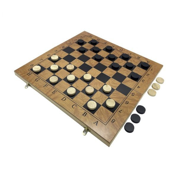 Набір настільних ігор "Шахи 3 в 1" Set3 NE-LG-12 нарди, шашки, шахова дошка 40х40 см — фото 2