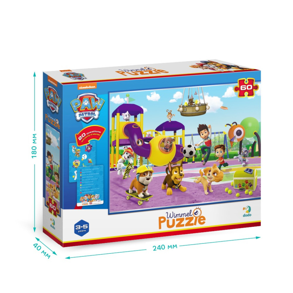 Детский пазл "Paw Patrol: На прогулке" 200453, 60 элементов — фото 5