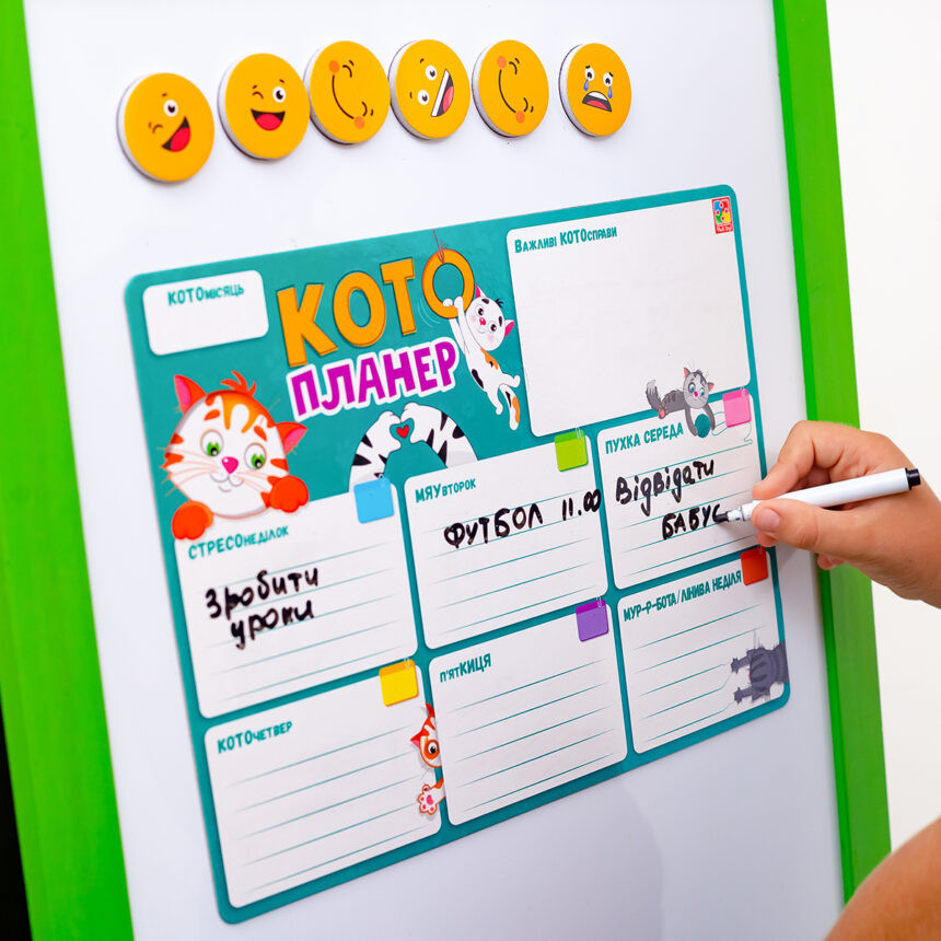 Магнітна дошка "Кото-планер" Vladi Toys VT3601-25 Укр — фото 5