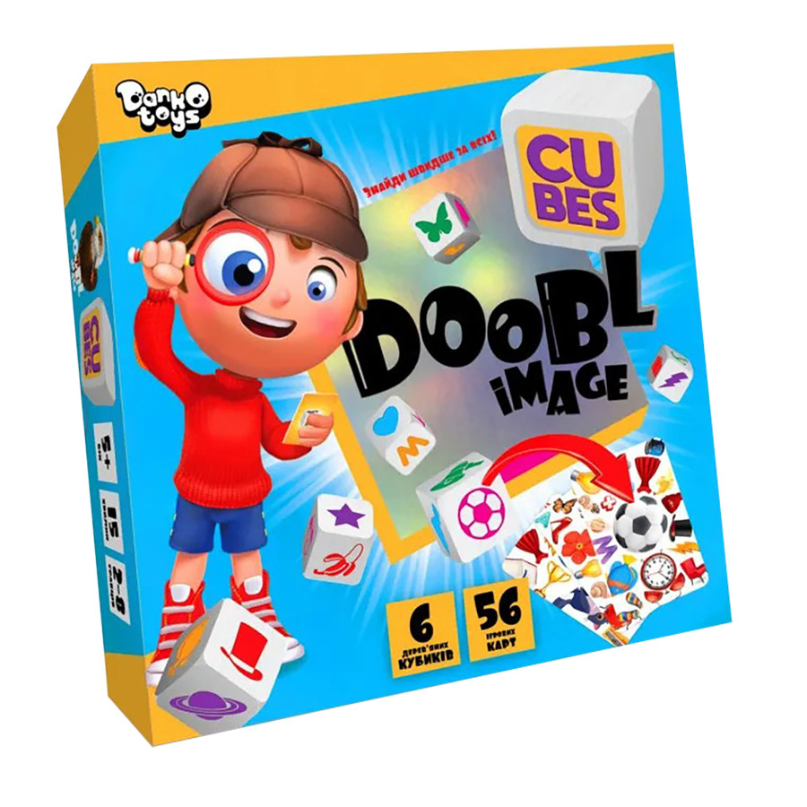 Настільна розважальна гра "Doobl Image Cubes" DBI-04-01U укр. мовою