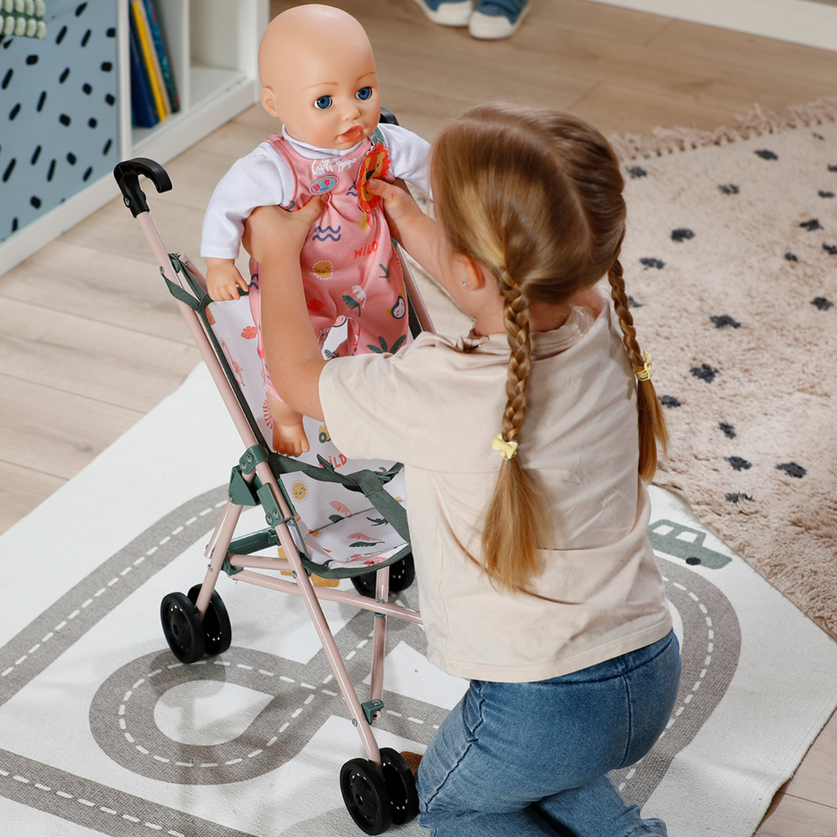 Коляска для куклы BABY born - Тропики (прогулочная, складная) — фото 5