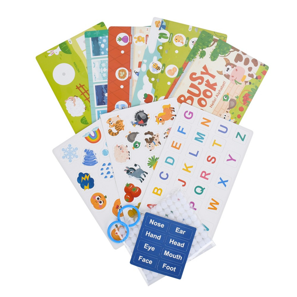 М'яка розвиваюча іграшка-книжечка "Busybook" 557-581-583-2 — фото 2