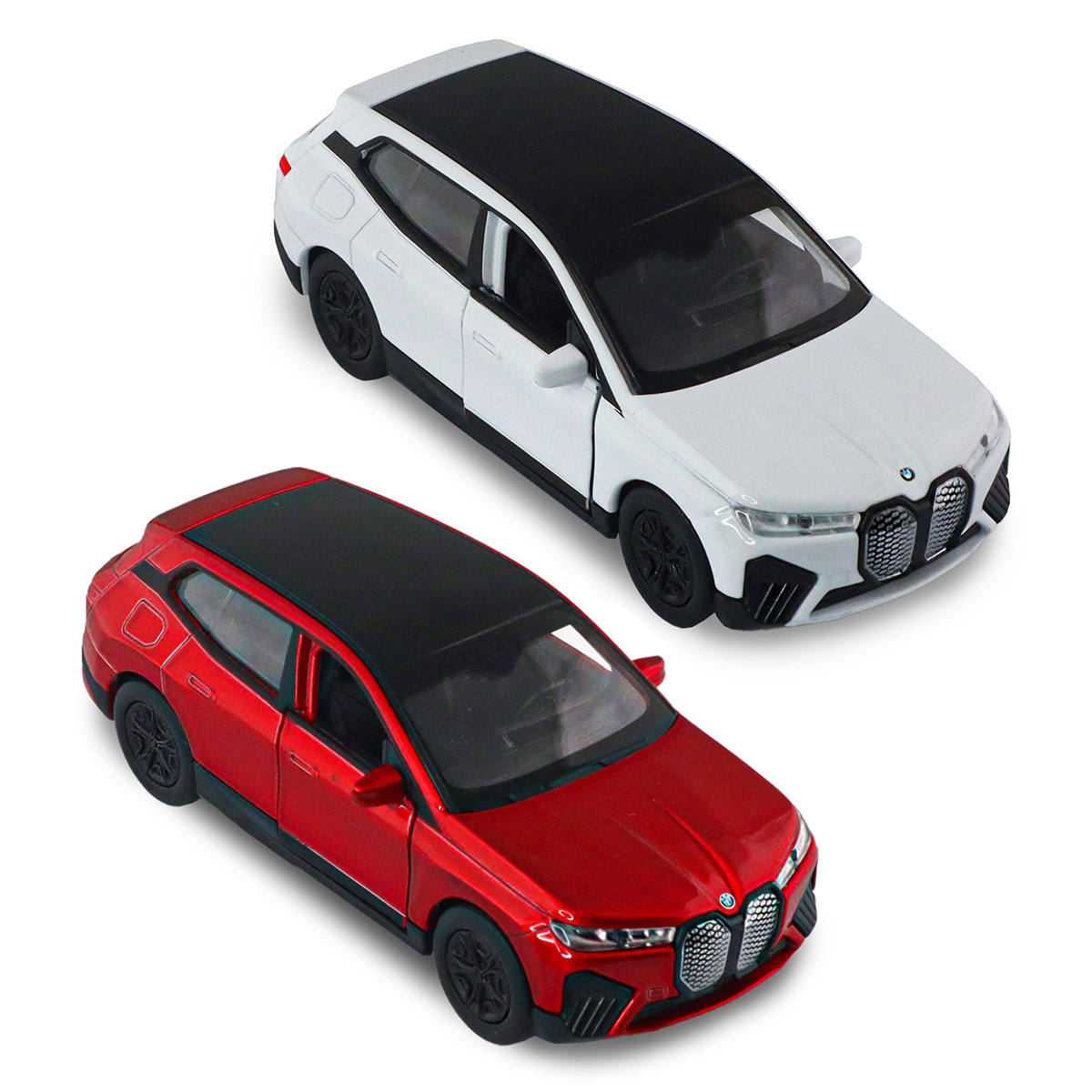 Автомодель - BMW iX (червоний, білий) — фото 13