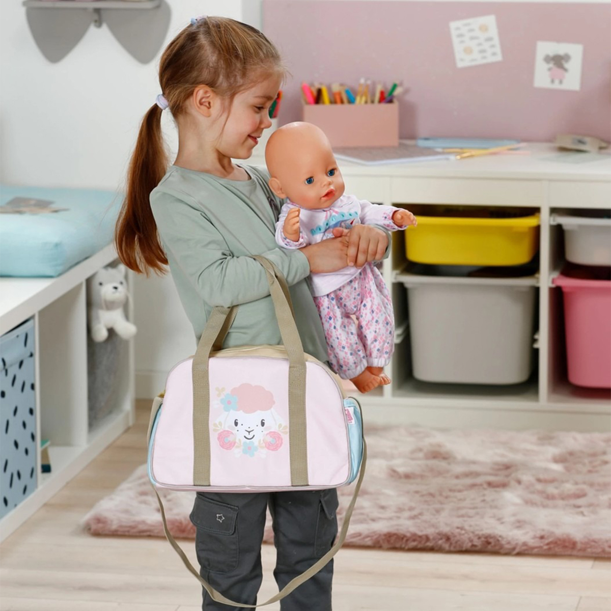 Сумка для ляльки BABY born – Квітковий Настрій (з аксес.) — фото 7