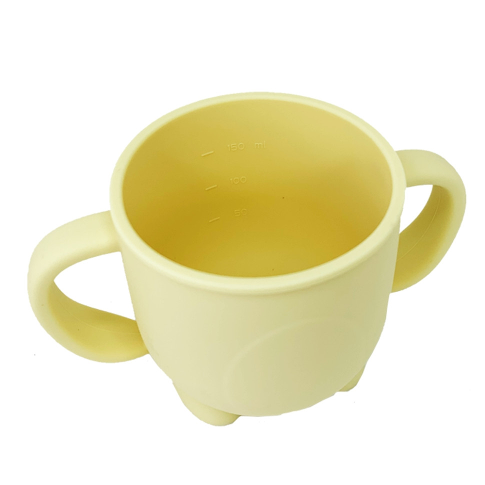 Силіконова чашка-поїлка з кришкою MGZ-0302(Yellow) 200 мл — фото 3