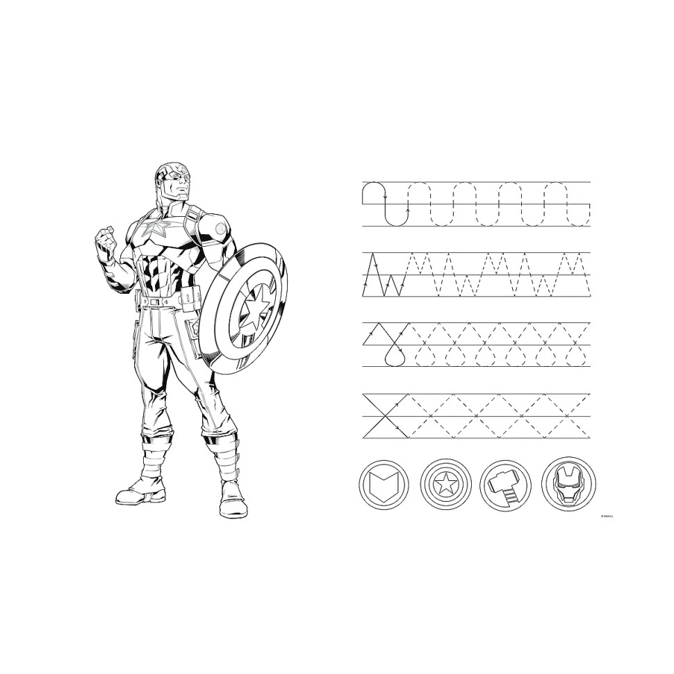 Дитячі пазли SUPER МАХІ Marvel "Разом сильніше" Trefl 41007 24 елементи, з розфарбовкою — фото 4