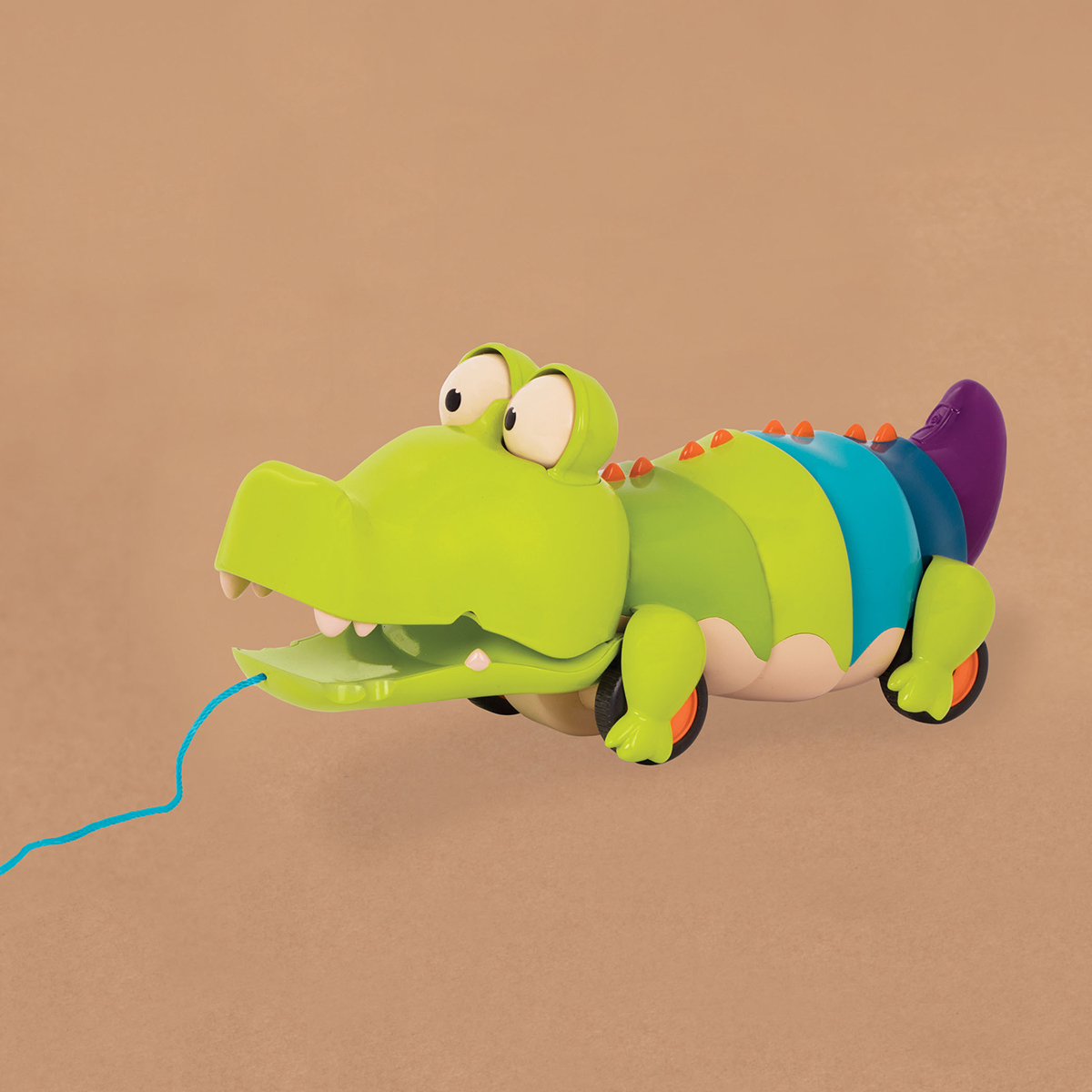 Игрушка-каталка на веревочке - Крокодил Клац-Клаус — фото 4