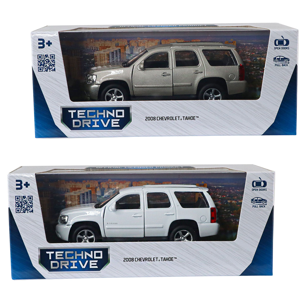 Автомодель - Chevrolet Tahoe 2008 (білий, сірий) — фото 5