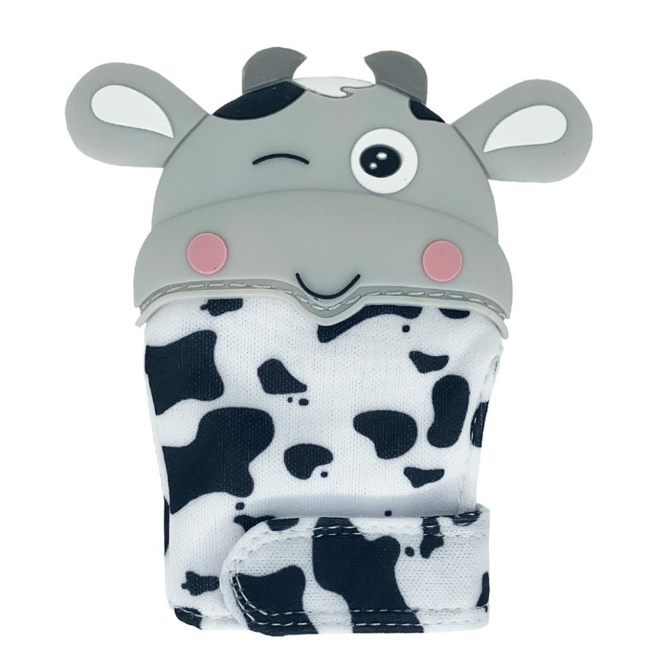 Прорізувач-рукавичка "Корівка" MGZ-0405(Grey) на липучці