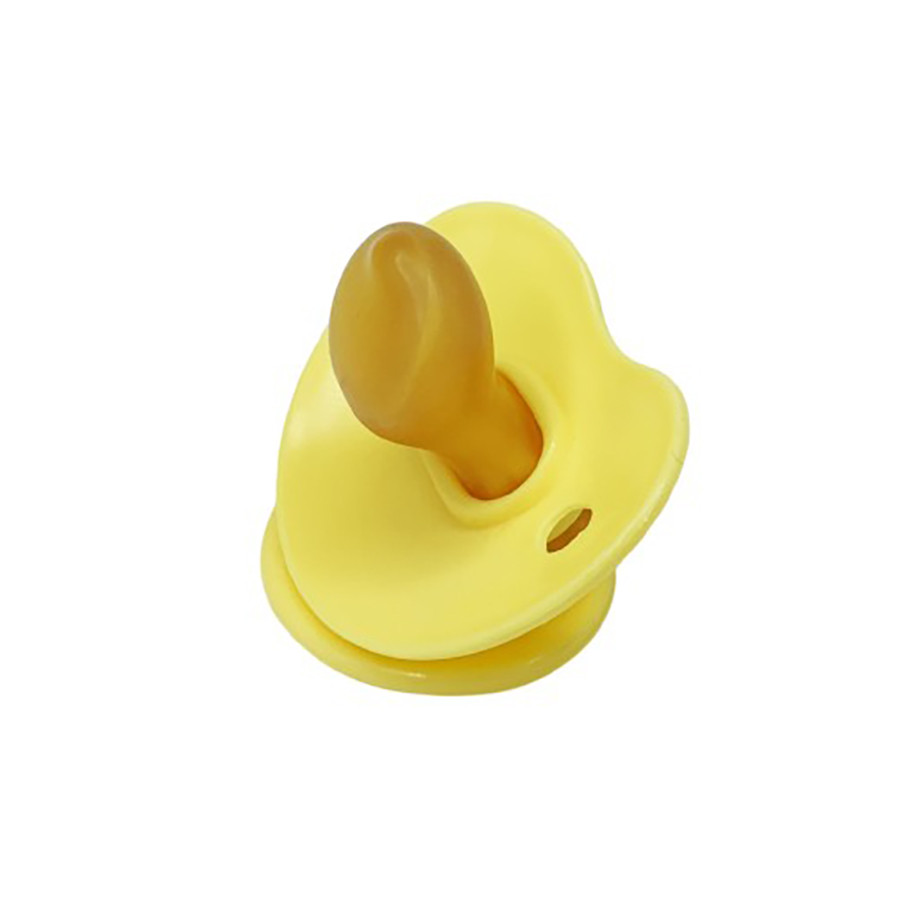 Дитяча пустушка латексна Mega Zayka MGZ-0550(Yellow) від 6 місяців