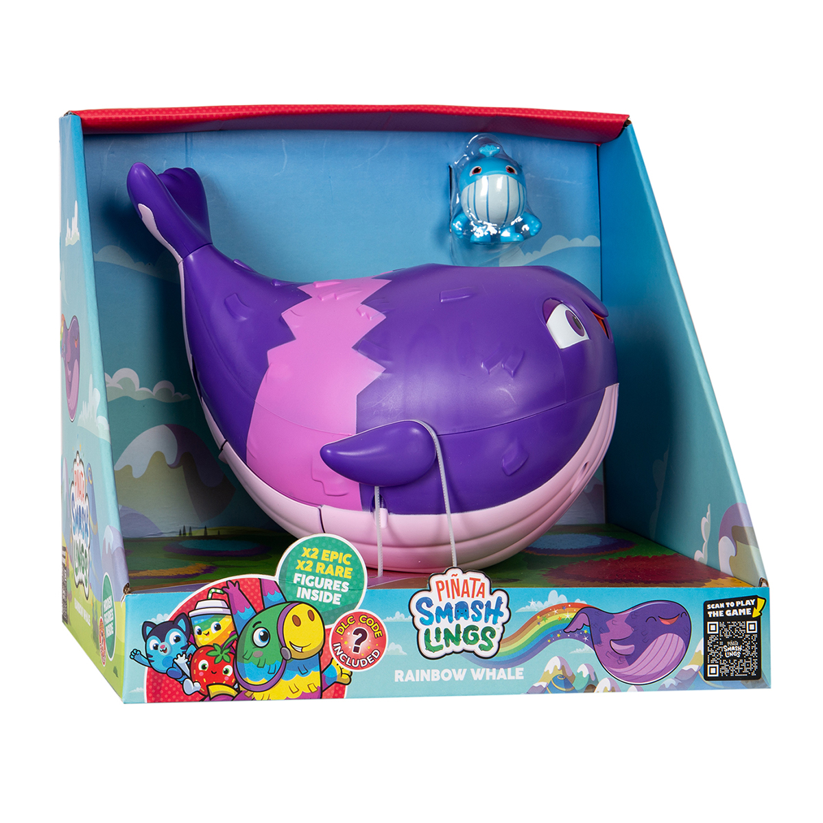 Ігровий набір Pinata Smashlings – Веселковий Кит (кит, 4 фігурки, аксесуари)