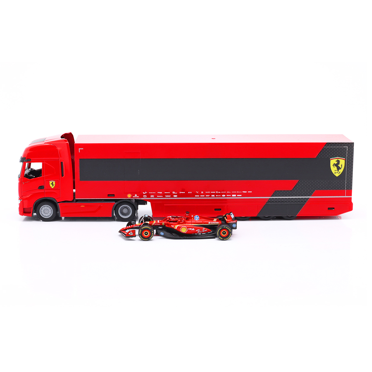 Ігровий набір - Вантажівка-Тягач Iveco S-WAY Та Болід SF-24 (1:43) — фото 3