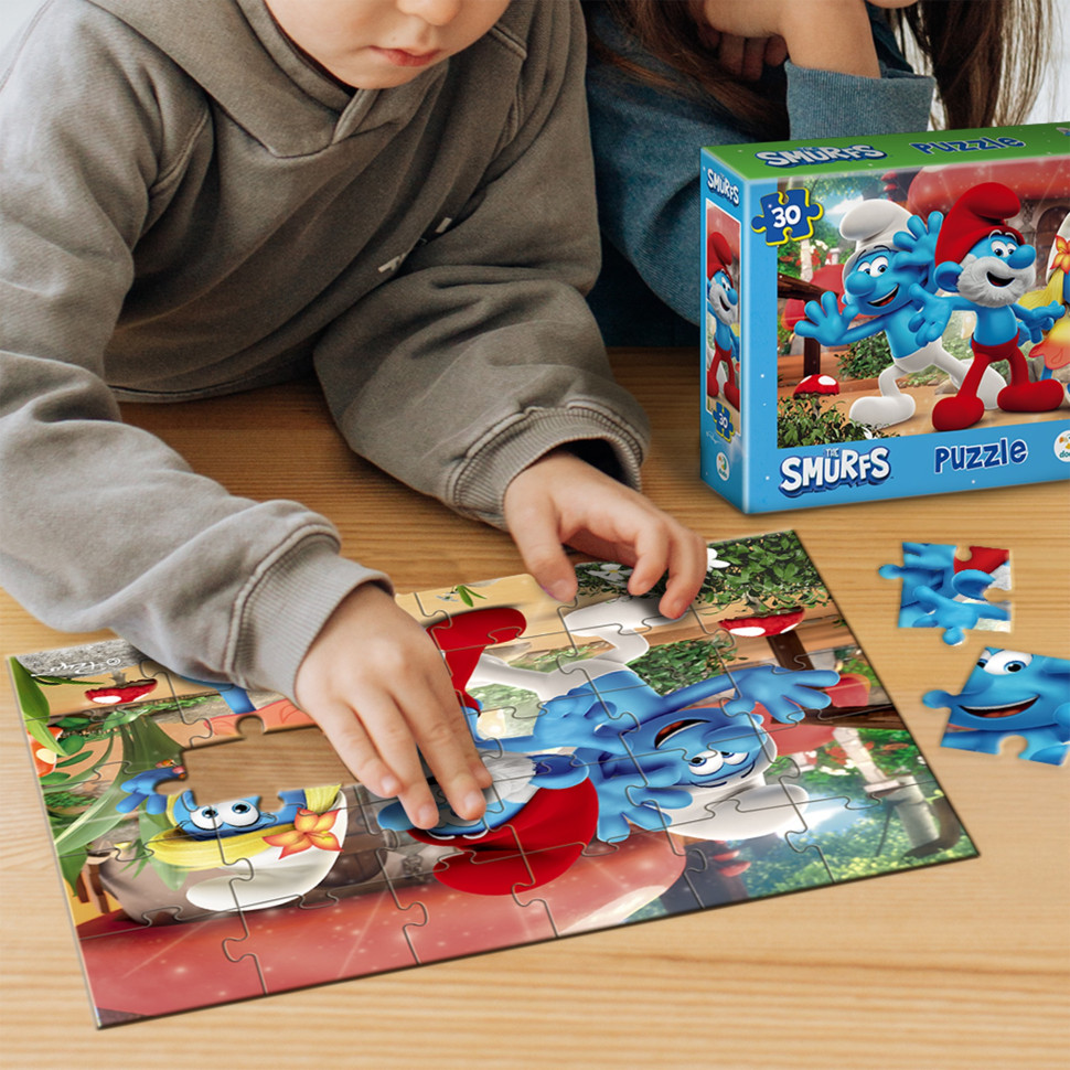 Дитячий пазл "The Smurfs: Привіт усім!" 200662, 30 елементів — фото 6