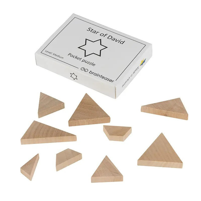 Набір дерев'яних головоломок "Wooden mini puzzle set" Заморочка 12en — фото 15