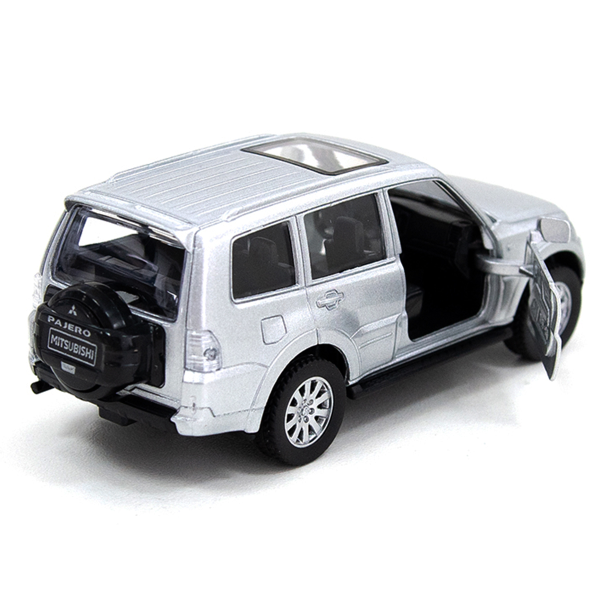 Автомодель - Mitsubishi Pajero 4WD Turbo (серебристый) — фото 12