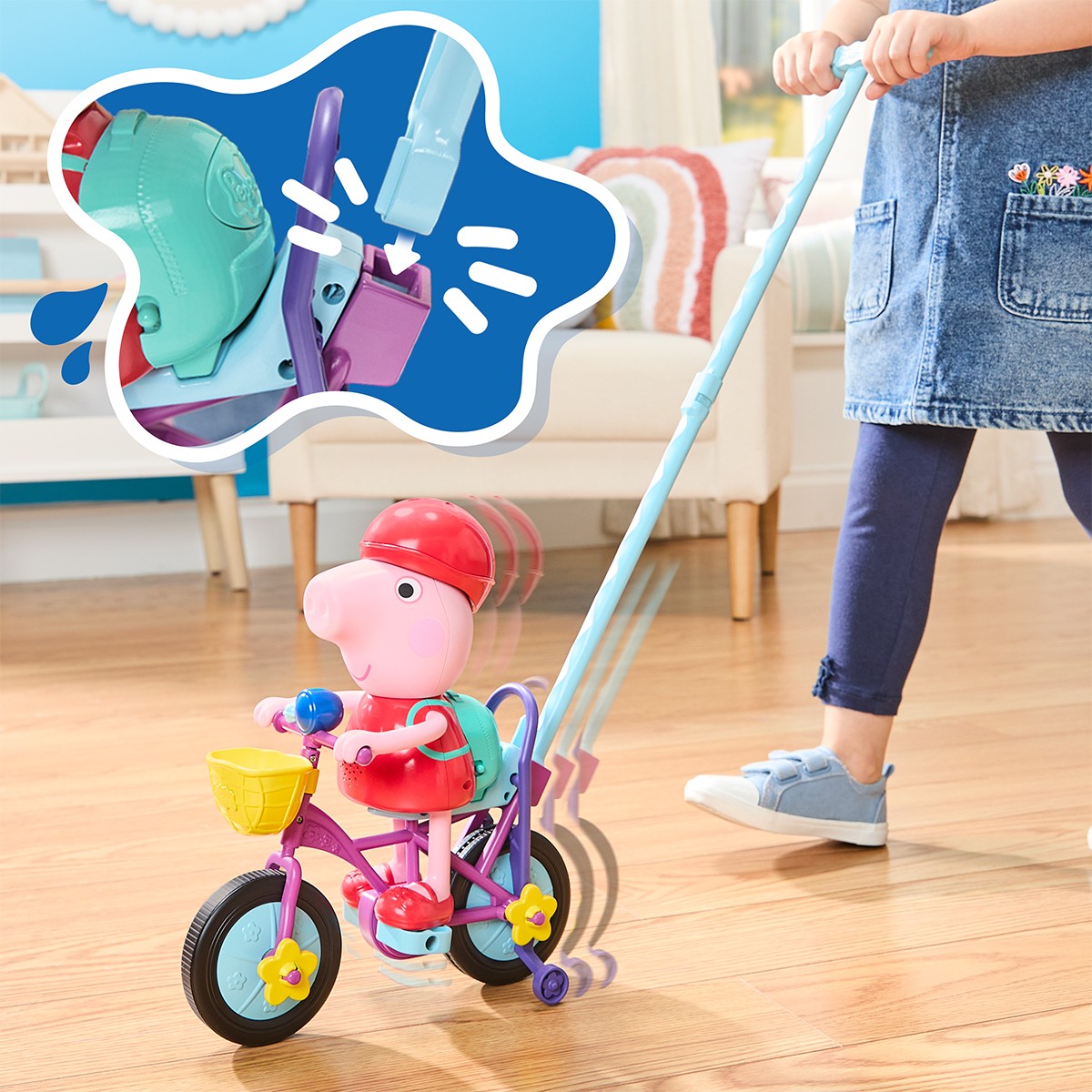 Інтерактивний ігровий набір Peppa Figurines – Пеппа На Велосипеді — фото 8