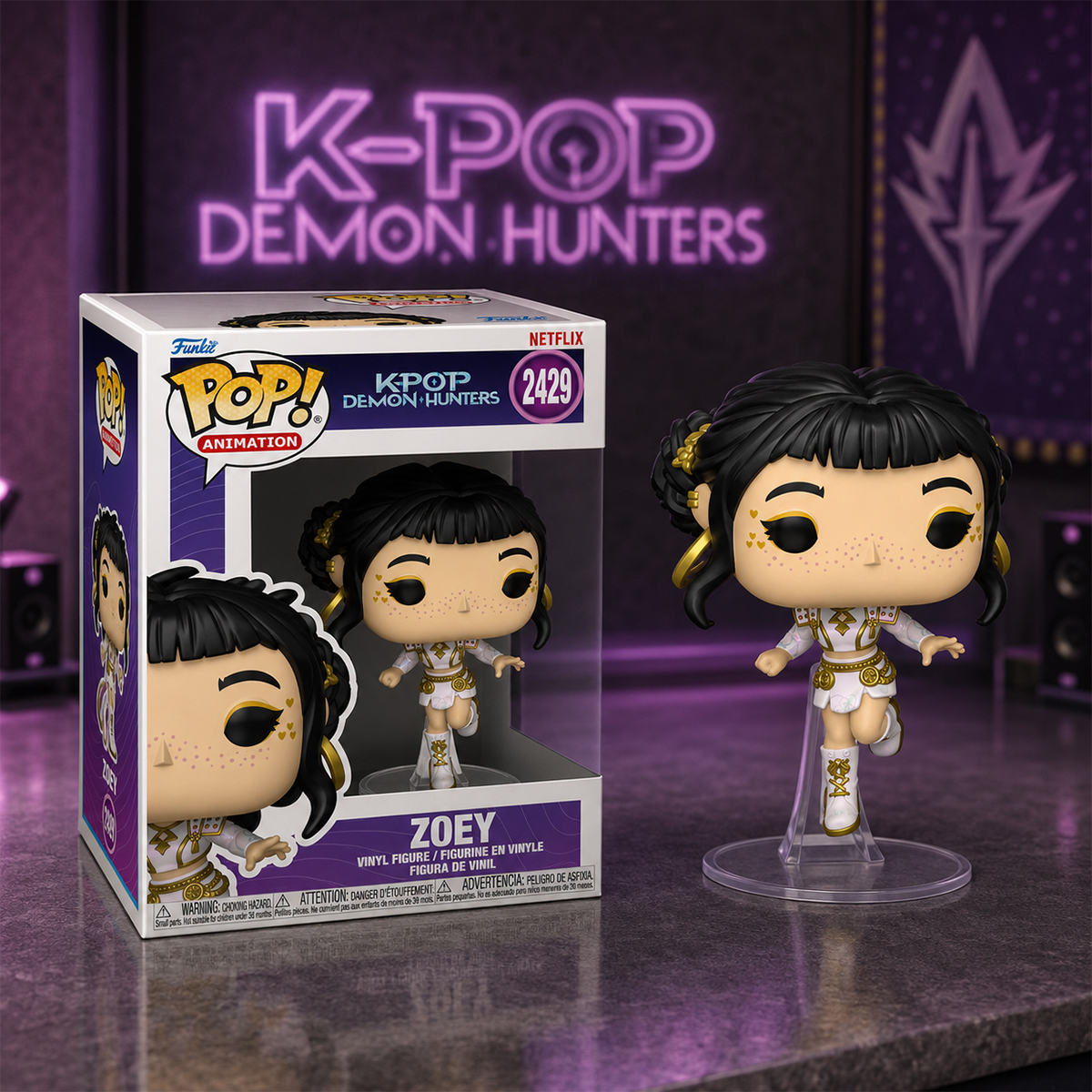 Ігрова фігурка Funko POP! серії "Кейпоп-мисливиці на демонів" S2 - Зої — фото 3