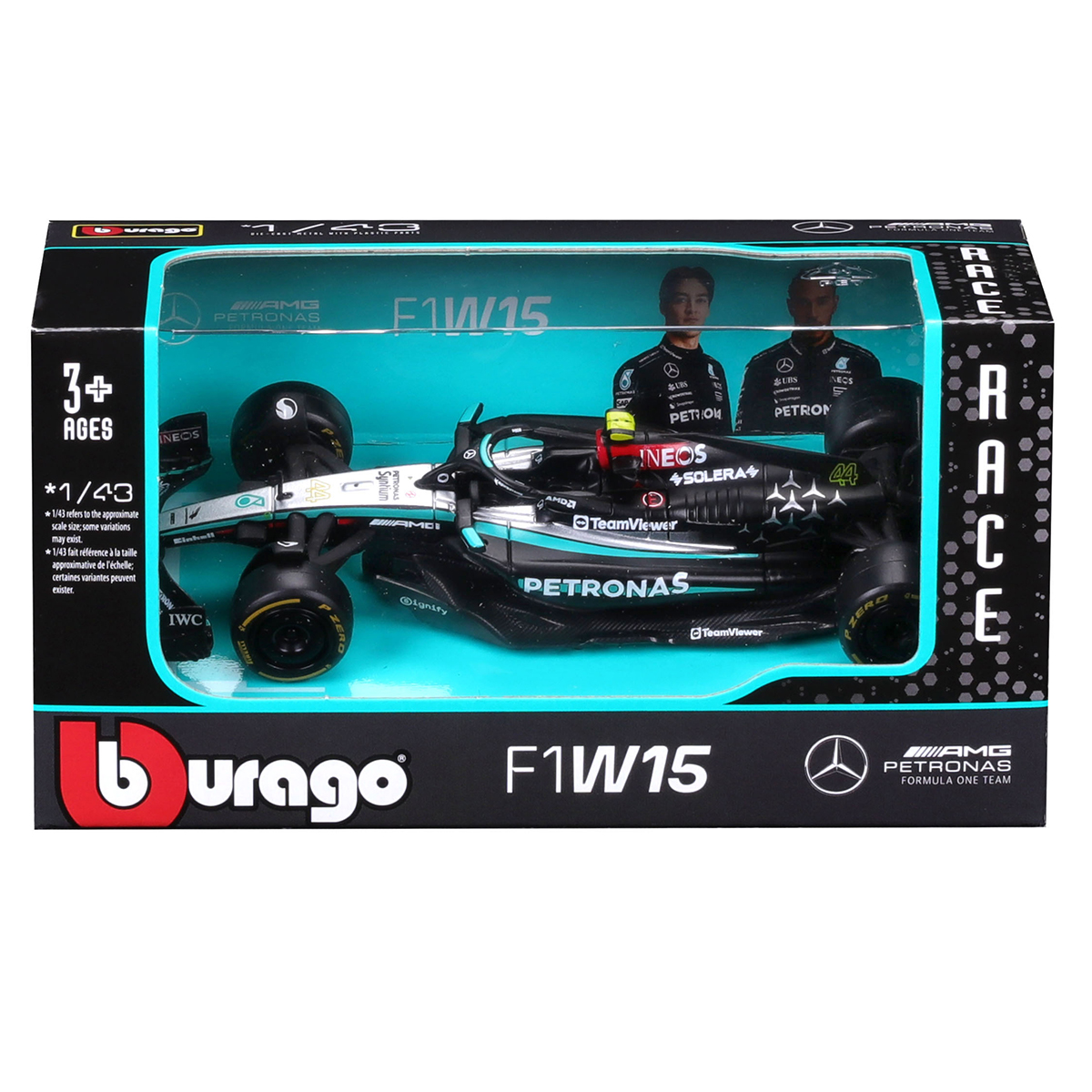 Автомодель - Mercedes-AMG F1 W15 Performance (2024) (1:43) — фото 8