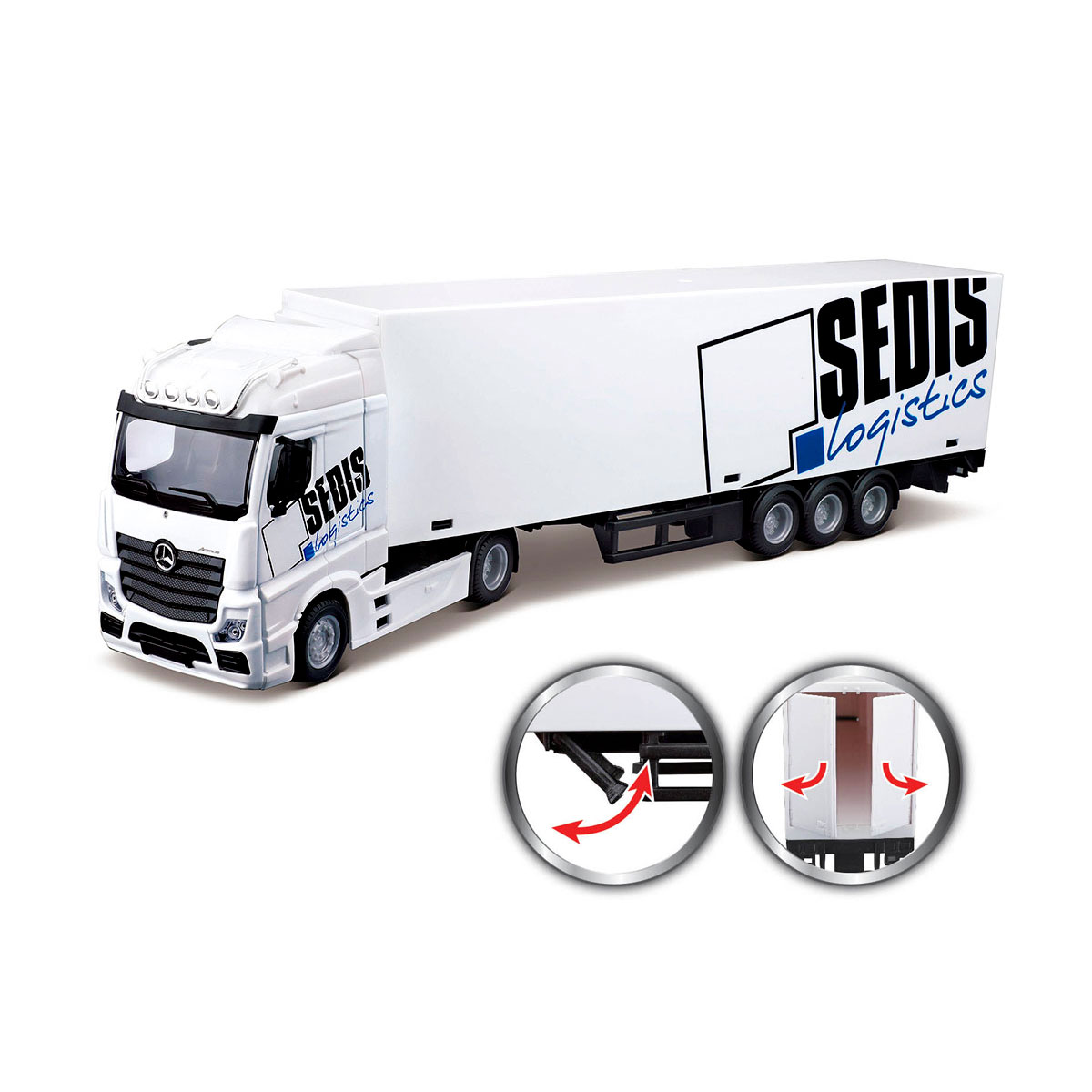 Ігровий набір – Фура Mercedes-BENZ Actros з навантажувачем (1:43) — фото 2
