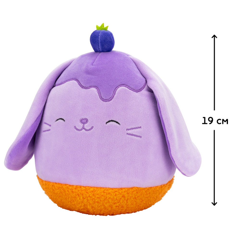 Дитяча м'яка іграшка Чорничний Кролик Squishmallows SQER01208, 19 см — фото 6