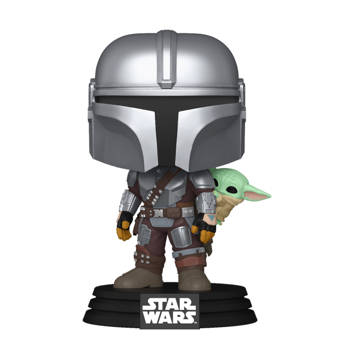 Ігрова фігурка Funko POP! серії "Мандалорець" - Мандалорець з Ґроґу На Спині — фото 2