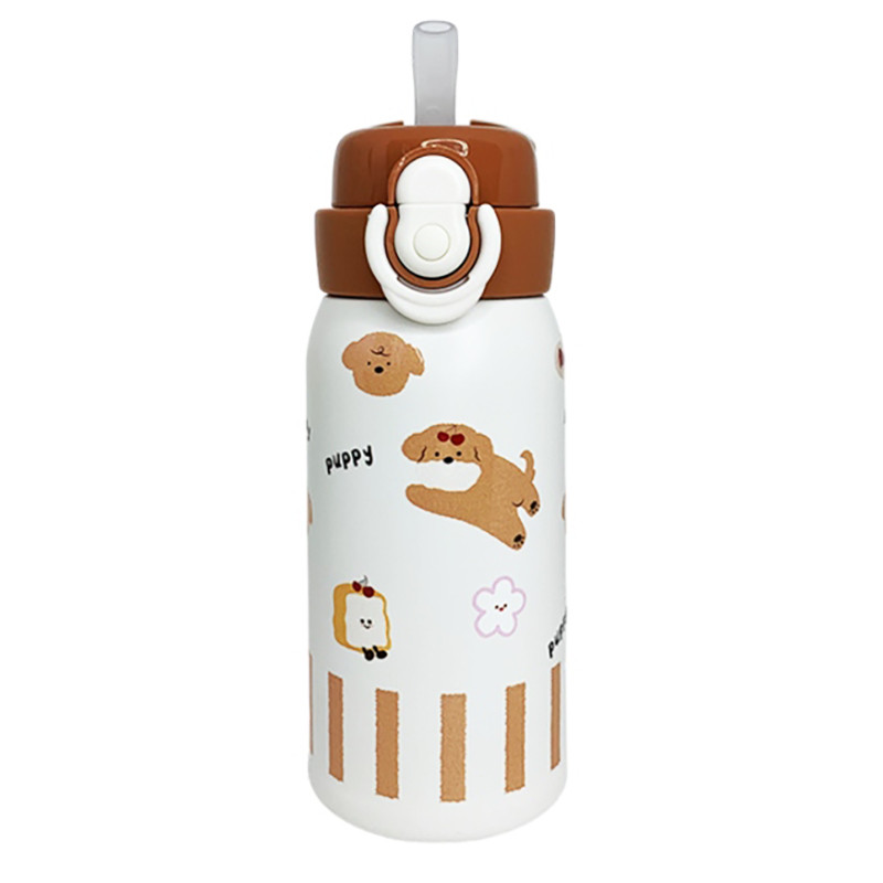 Детский термос-поилка MGZ-0334(Brown) коричневый, 350 мл — фото 3