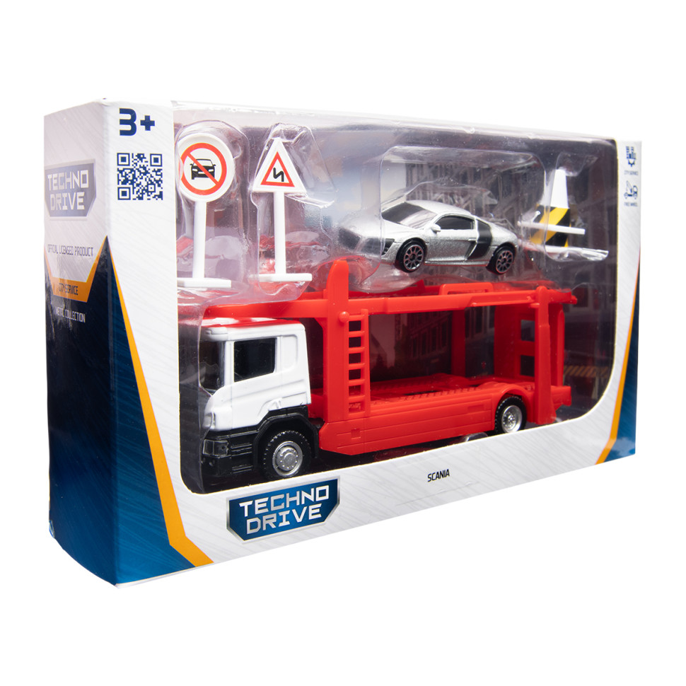 Ігровий набір автомоделей "Автоперевізник Sсania" 250430U масштаб 1:64 — фото 13